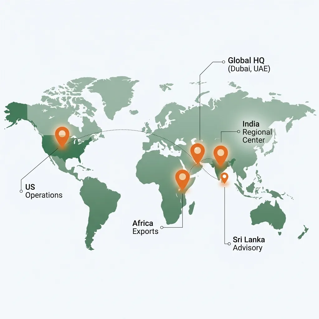 Geobit Global Operations Map