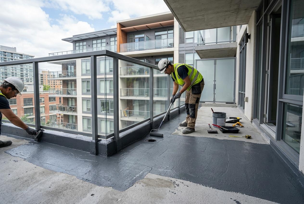 Balconies & Podiums Waterproofing Detail